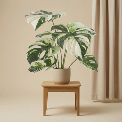 Monstera Busch im Topf 40 cm - Kunstpflanze