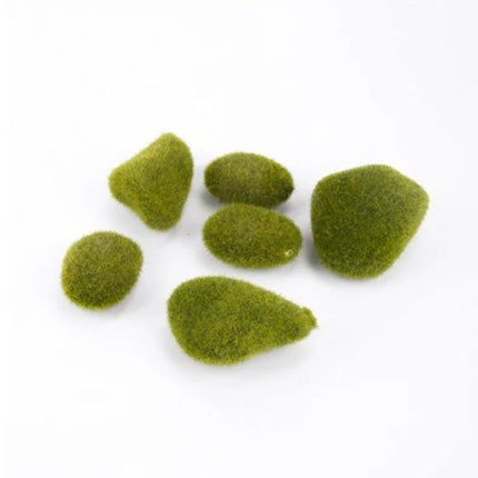 Moss Stone Green – Set of 6 - Artificial moss