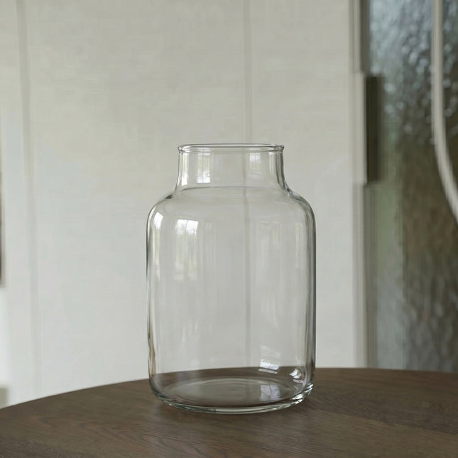 Bottle 'Milky' - Recycled Glass Ø 21,5 cm ↑ 30 cm