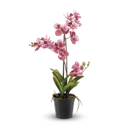 Artificial Orchid Vanda 60 cm - Old pink in pot - Artificial plant