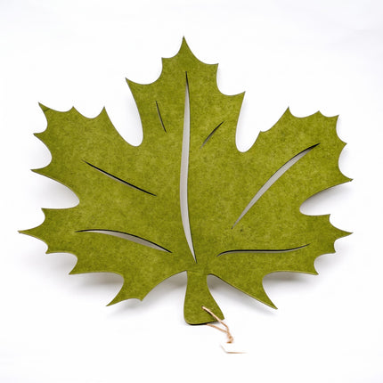 Green autumn leaf hanging decoration 47 cm