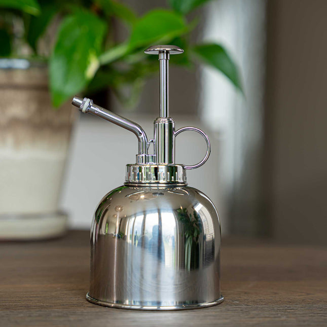 Plant Mister - Pflanzensprüher - Edelstahl Gießsprüher - Silber - ↑ 15.5 cm