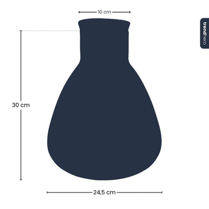 Terrarium Flasche ‘Sam’ - inkl. LED-Korken - Geschlossenes Terrarium Ø 24,5 cm ↑ 30 cm 
