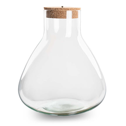 Terrarium mit Kork - Sam XL mit Lampe - Geschlossenes Terrarium ↑ 32 cm