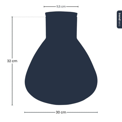 Flasche ‘Sam XL’ - Recyclingglas Ø 30 cm ↑ 32 cm