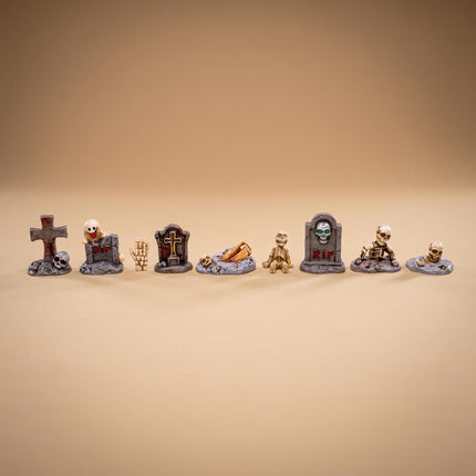 The Haunted Cemetery - 9 Stück - Miniaturfiguren - ↑ 1-3,5 cm