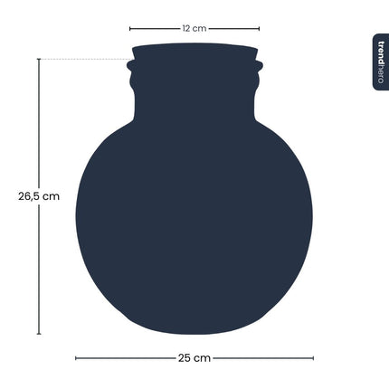 Bottle 'Teddy' - Recycled Glass Ø 25 cm ↑ 26.5 cm