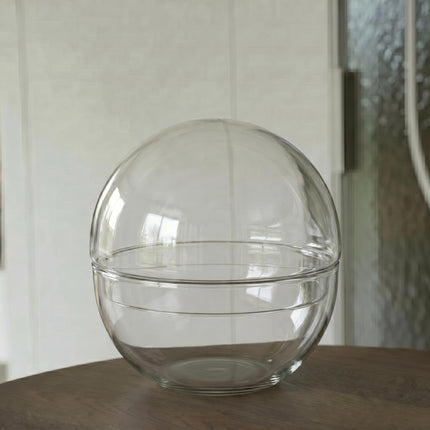 Terrarium Flasche 'Dome' – Zweiteiliges Rundglas – Geschlossenes Terrarium Ø 20 cm ↑ 20 cm
