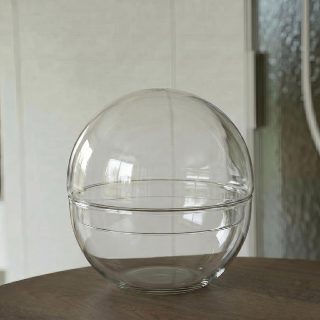 Terrarium Flasche 'Dome' – Zweiteiliges Rundglas – Geschlossenes Terrarium Ø 20 cm ↑ 20 cm