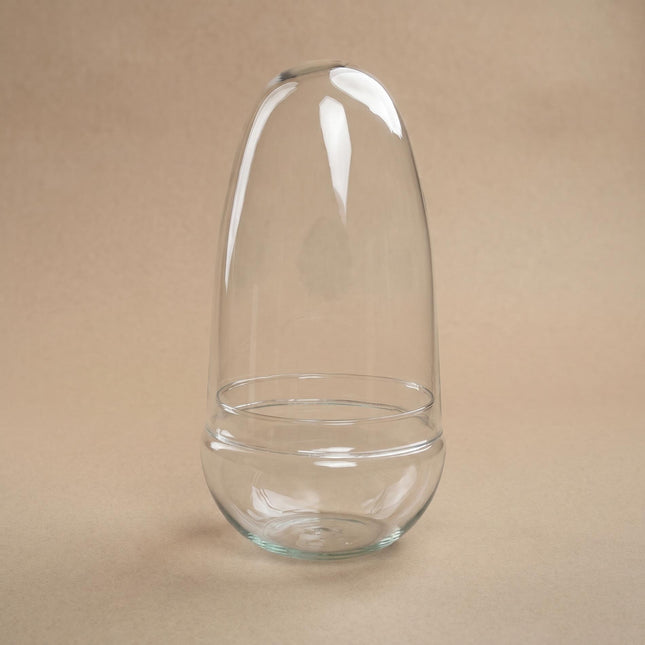 Terrarium bottle ‘Egg’ – Two-part glass dome – Closed terrarium Ø 12 cm ↑ 25 cm