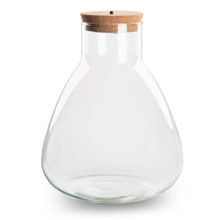 Terrarium with led cork - Sam Led - Closed terrarium ↑ 30 cm