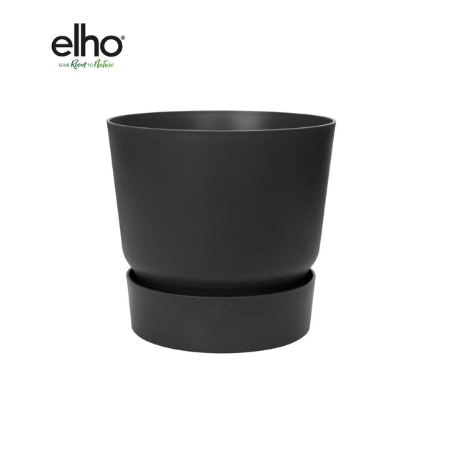 Pot elho Greenville rond noir - D24 x H23