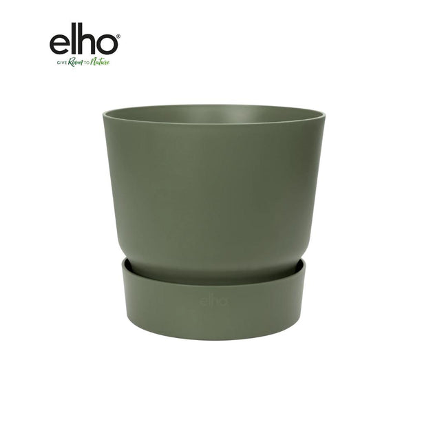 Pot elho Greenville rond vert - D18 x H17