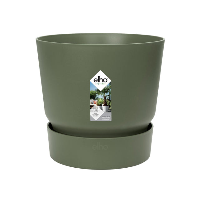 Pot elho Greenville rond vert - D18 x H17