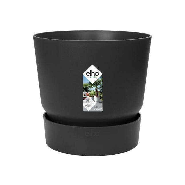 Pot elho Greenville rond noir - D24 x H23