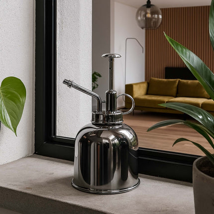 Plant Mister - Pflanzensprüher - Edelstahl Gießsprüher - Silber - ↑ 16 cm