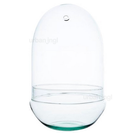 Egg XL Glass bulb - Bell jar - Closed terrarium ↑ 30 cm - Model: Egg XL