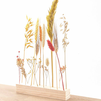 Wooden Dried flower stand - L - Flowers and Herbs