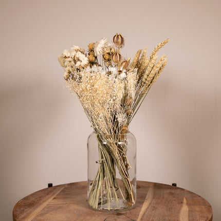 Trockenblumen - Bouquet Natural - Trockenstrauß - 35cm - Ø15