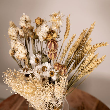 Trockenblumen - Bouquet Natural - Trockenstrauß - 35cm - Ø15